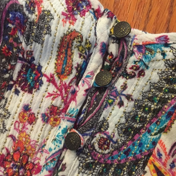 American Eagle Paisley Floral Romper Size Large - Picture 5 of 13